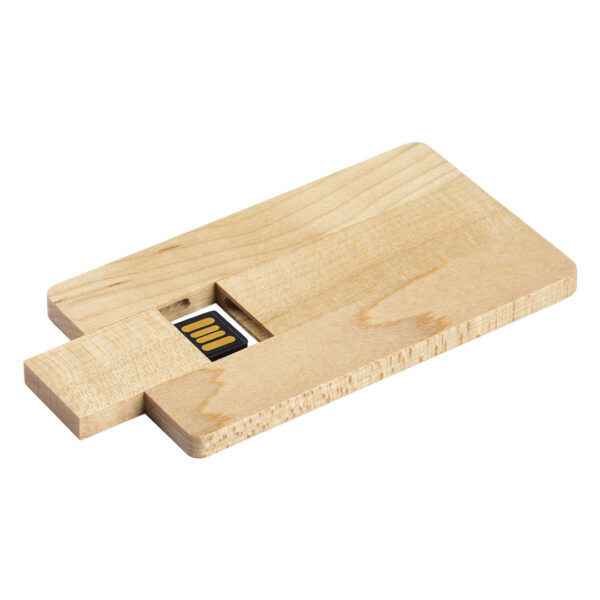 USB - CREDIT CARD WOOD