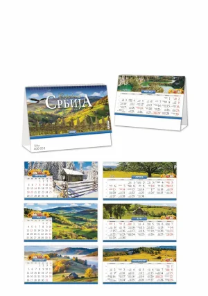 400 053 STONI POSLOVNI KALENDAR SKRIVENA SRBIJA 23X16